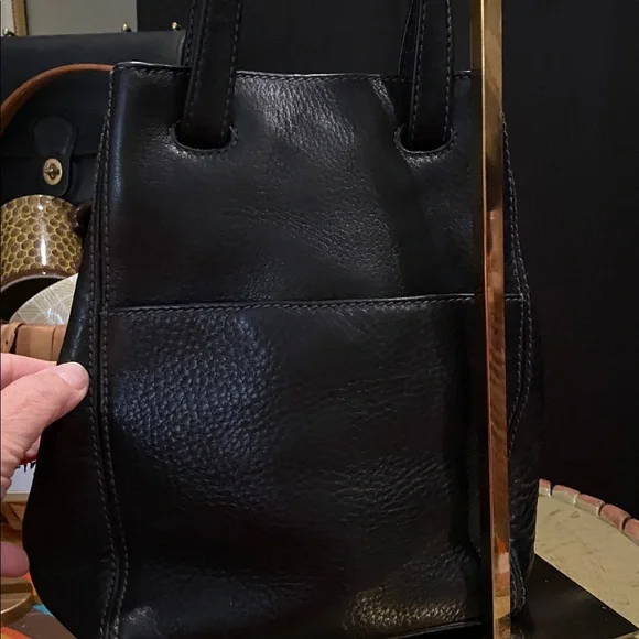 Vintage Coach Sonoma Drawstring Black Pebbled Leather Bucket Shoulder Bag - Picture 3 of 11